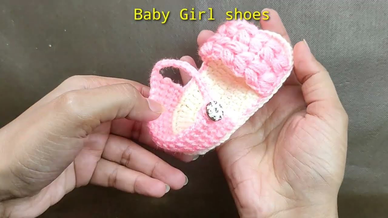 Crochet sandals for babies free pattern step by step tutorial  for beginners - Crochet Baby Sandals