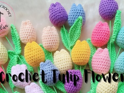 Crochet Tulip Flower | Easy and Quick Tutorial | 15-min DIY Crochet Flower| Handmade Crochet by Edna