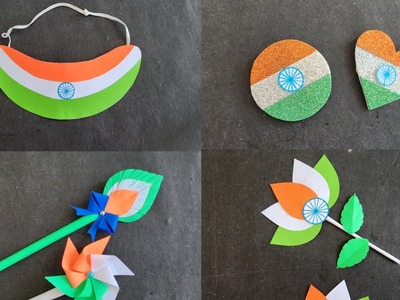 DIY 4 Republic Day Craft with Paper | 26th January Tricolor Crafts | Republic Day School Activities