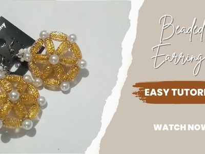 DIY Beaded Fashion Earrings (Easy Tutorial) II Coookie_Ash