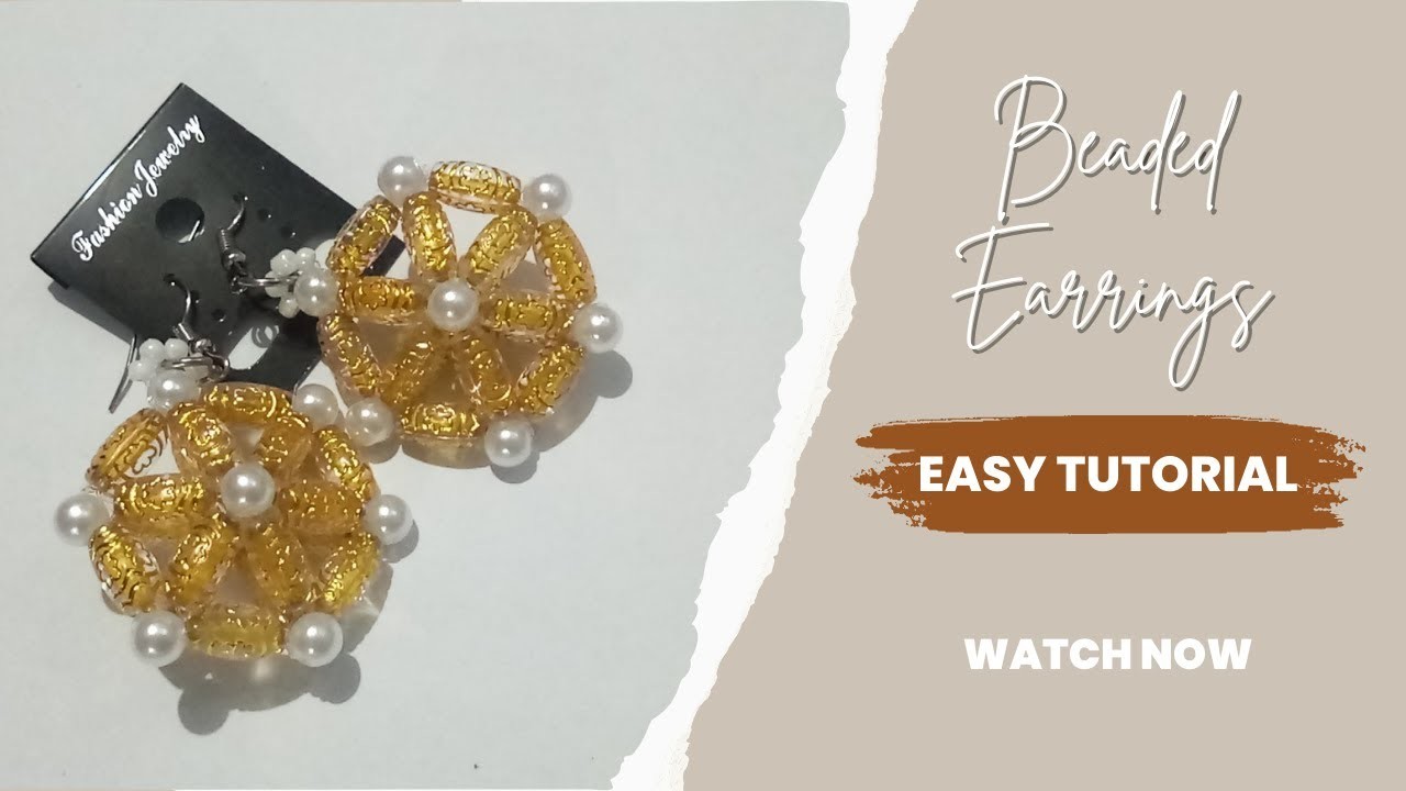 DIY Beaded Fashion Earrings (Easy Tutorial) II Coookie_Ash