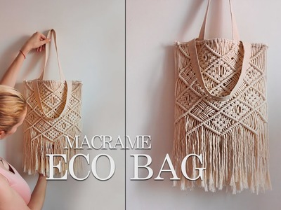 DIY: Macrame Eco-bag Tutorial. Macrame patch