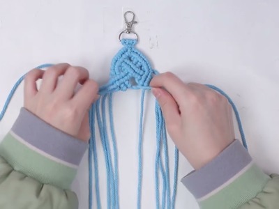 DIY Macrame Keychain Tutorial【Step by Step】