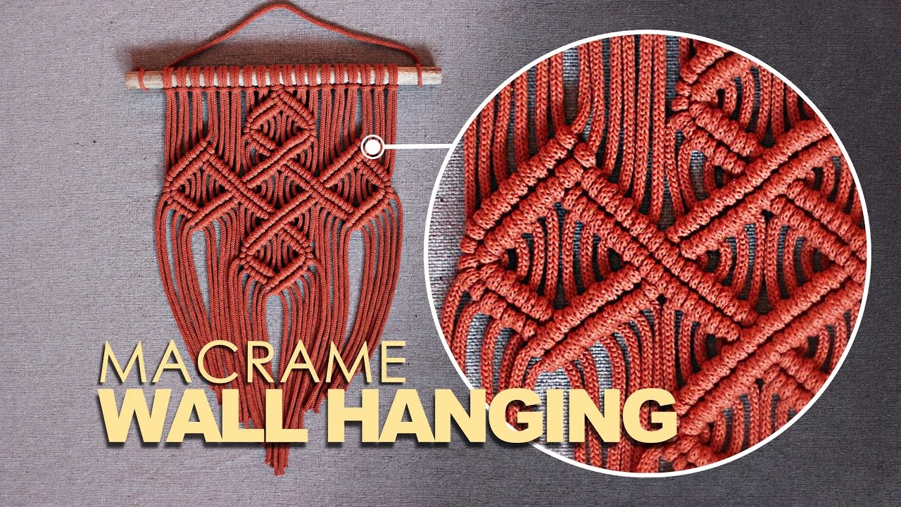 DIY: Macrame Wall Hanging Tutorial. Celtic Knot Cross #3