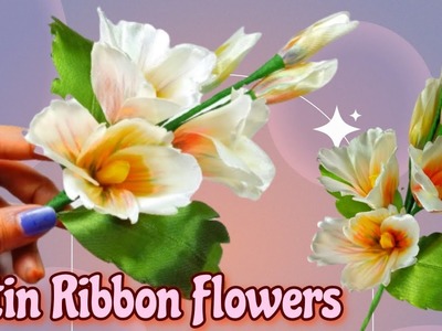 DIY Ribbon Flowers || ???? How to Make Satin Ribbon Flowers Very Easy ????