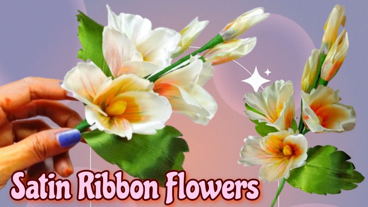 DIY Ribbon Flowers || ???? How to Make Satin Ribbon Flowers Very Easy ????