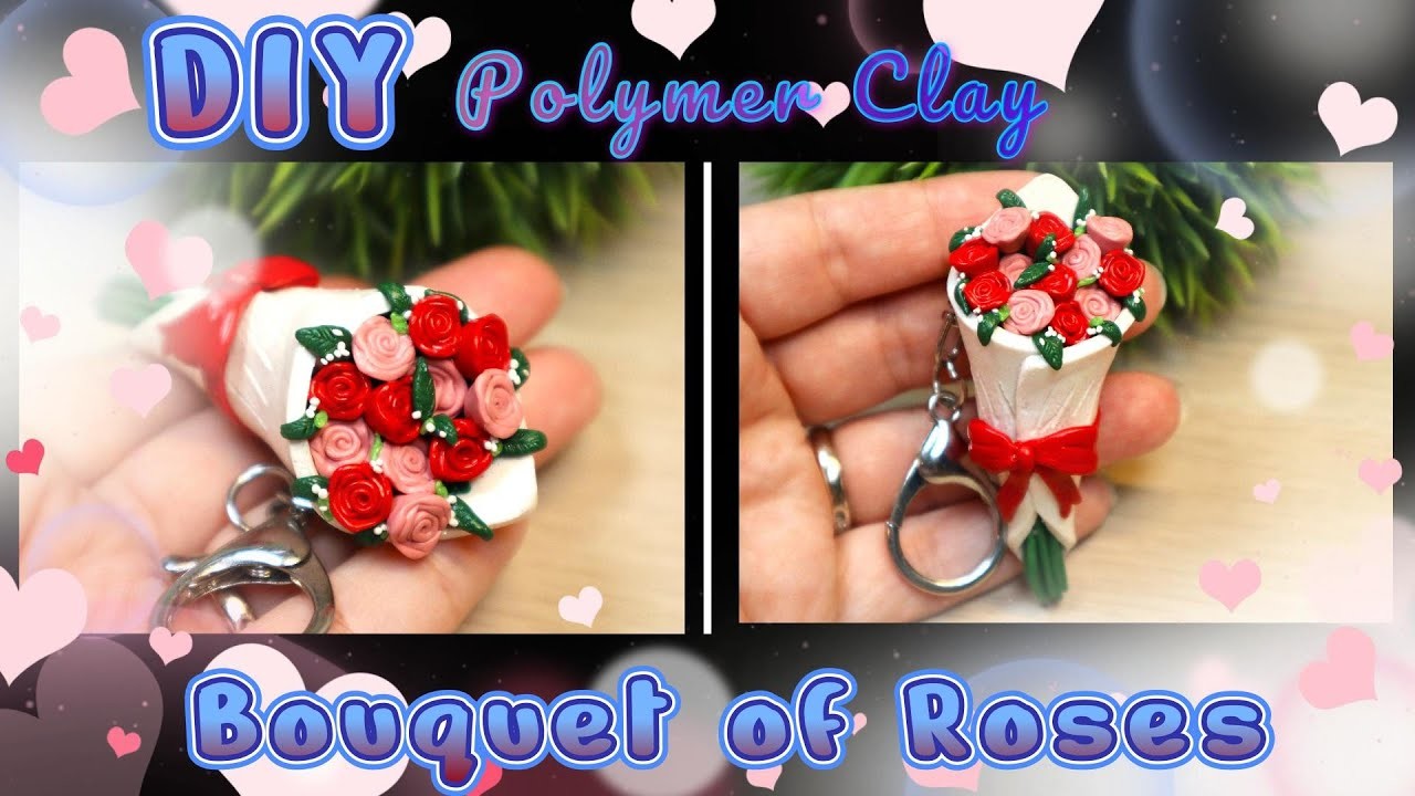 DIY Roses polymer clay| Polymer clay tutorial|Roses that don't die | Homemade gift ideas