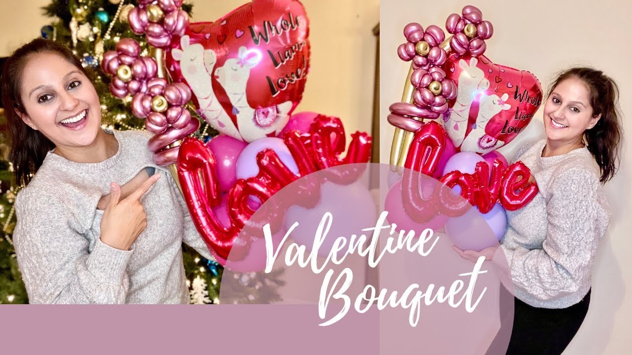 DIY Valentine's Day Balloon Bouquet | Balloon Bouquet Tutorial