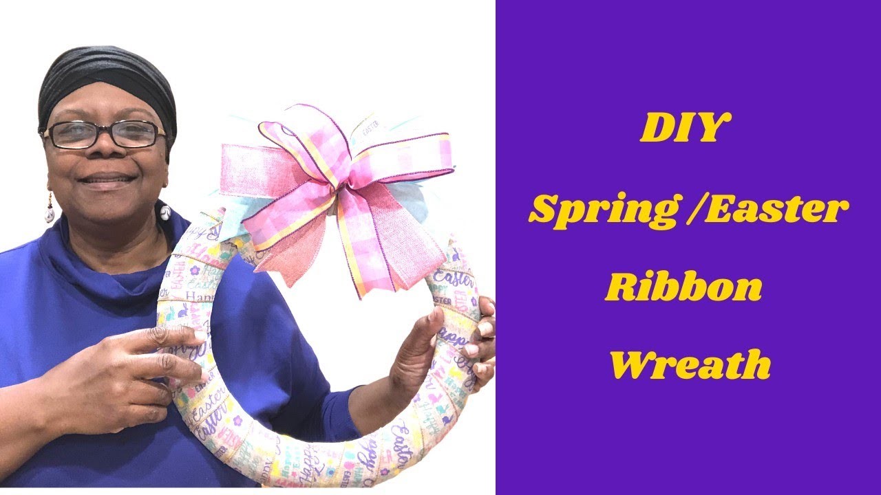 Easter Ribbon Wreath | DIY Spring Wreath