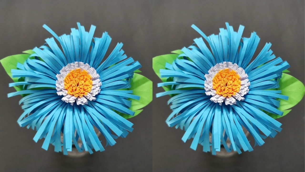 Easy & Beautiful paper flowers | paper craft | Akkiz craft