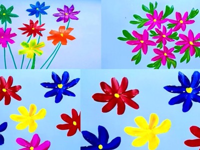 Easy Flower Painting Tutorial || Beginner Flower Painting