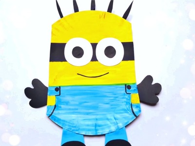 Easy Minion Paper Craft for Kids - Step by Step Tutorial