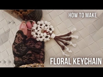 How do you make flower keychain without ring. easy diy tutorial?