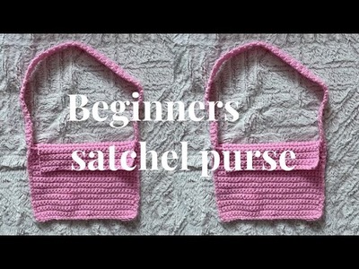 How to crochet a satchel purse.bag || beginner friendly