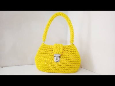HOW TO CROCHET A UNIQUE CROCHET BAG FROM A  SIMPLE CROCHET PATTERN