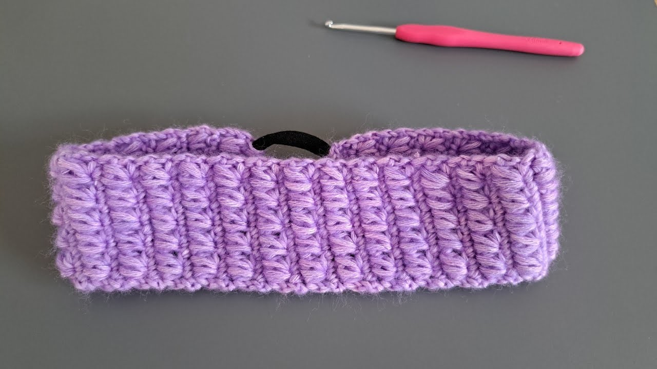 How to Crochet headband. Step by step.