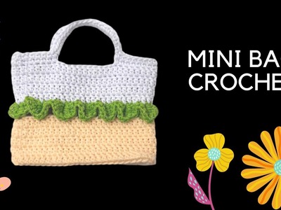 How To Crochet Mini Bag for Beginners| Super cute Mini Handbag Tutorial | Crocodile Stitch|