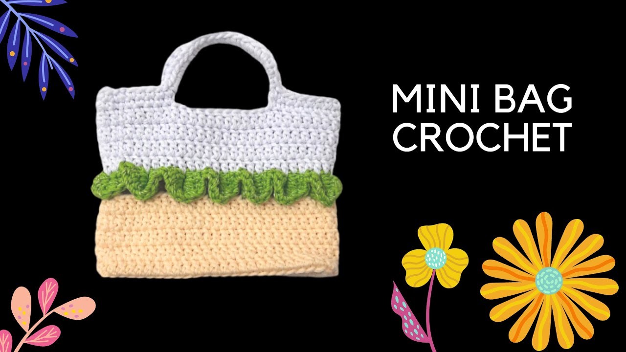 How To Crochet Mini Bag for Beginners| Super cute Mini Handbag Tutorial | Crocodile Stitch|