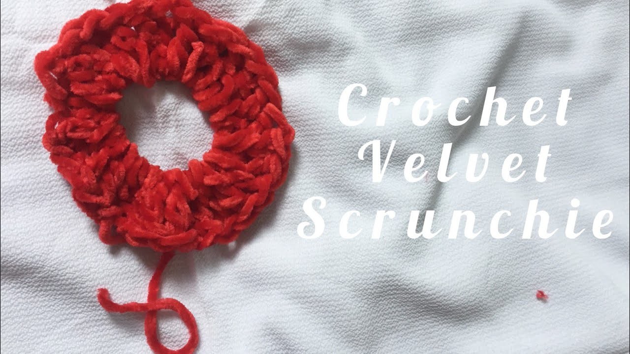 How To Crochet: Velvet Scrunchie Tutorial ????