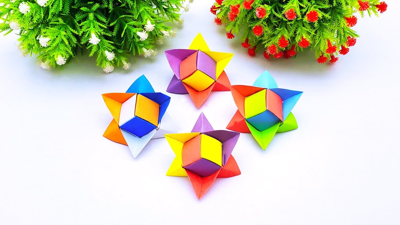 How To Fold Origami Mini Star Making Easy | Paper Star Making Tutorial | Diy Origami Star