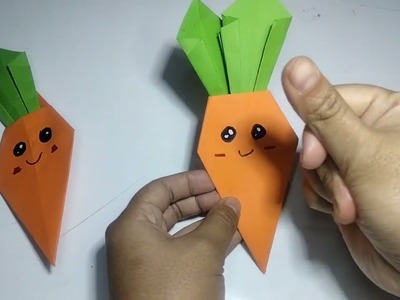How To Make a Paper Carrot II Easy Origami Carrot Tutorial
