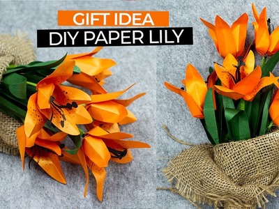 How To Make A Paper Lily, An Easy Flower Bouquet - AMY DIY CRAFT