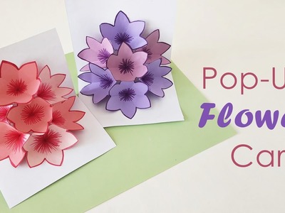 How to Make Flower Pop Up Card | Flower Pop Up Card Tutorial | Pop Up Card Idea | Paper Craft Ideas