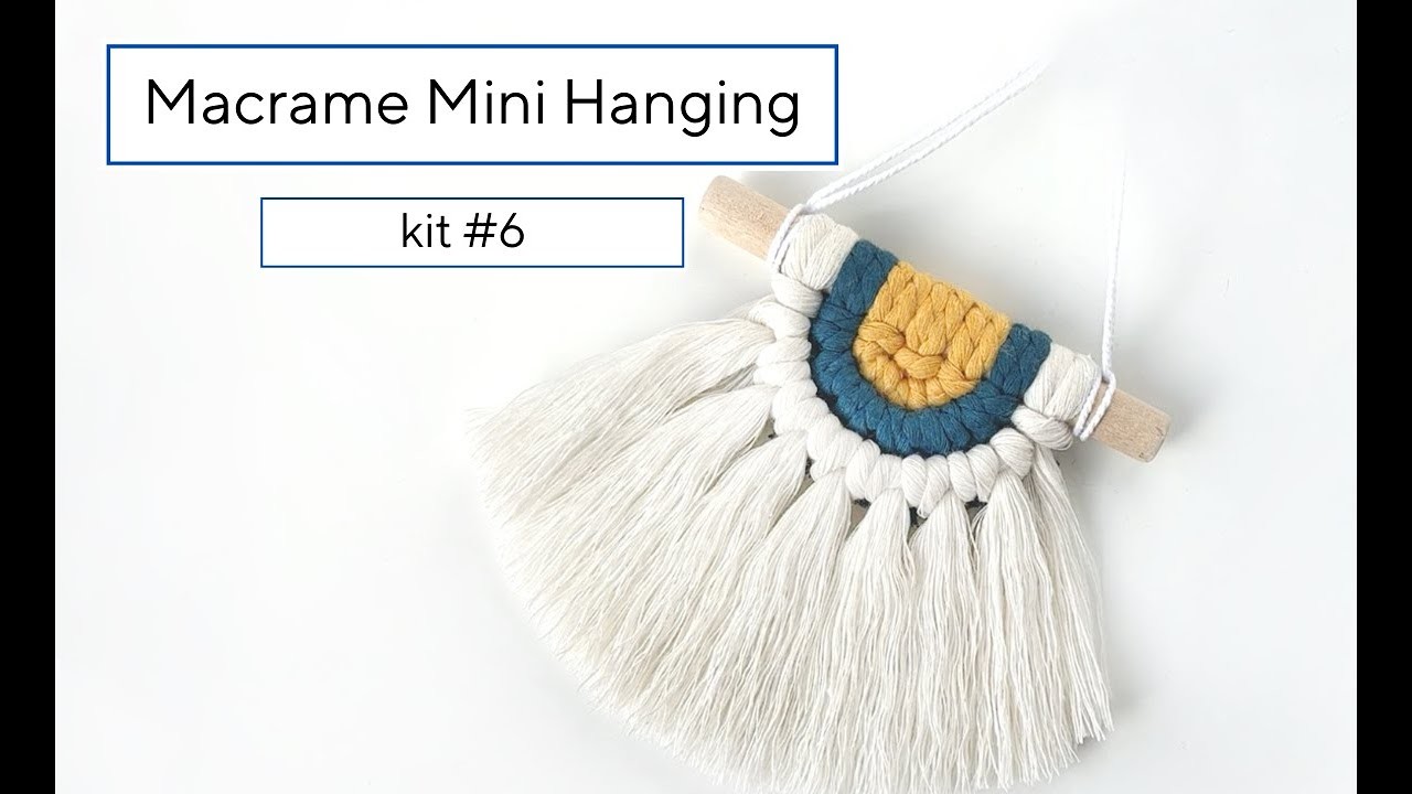 Macrame Mini Hanging KIT #6. Macrame Step by Step Tutorial