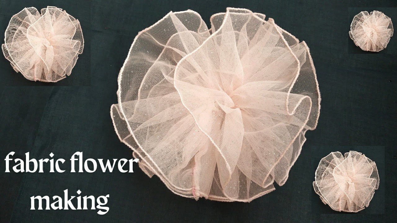 Net Flower Making | Net Flower Making at home|Pom Pom Making