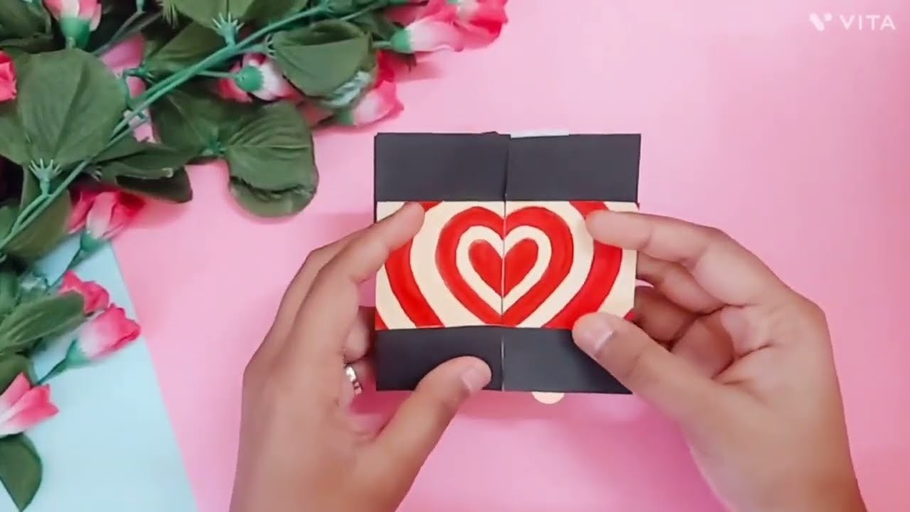 Never Ending Card | Endless Card Tutorial Step By Step | Valentine's Day Card