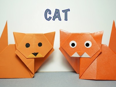 New & Update - How to make Origami Cat - Origami Tutorial