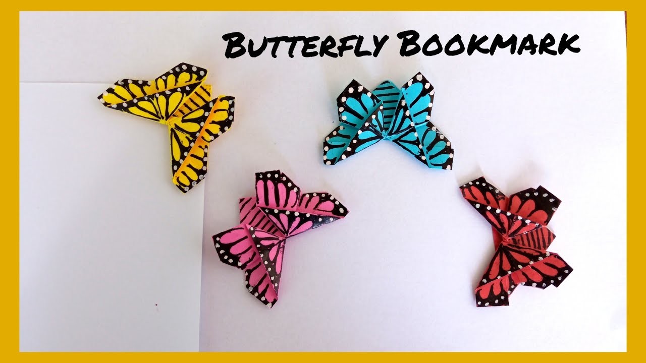 Origami Butterfly Bookmark | Easy Origami | Tutorial Diy By Sizzling Art