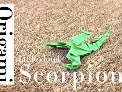 Origami scorpion. easy paper craft. How to make Paper scorpion tutorial