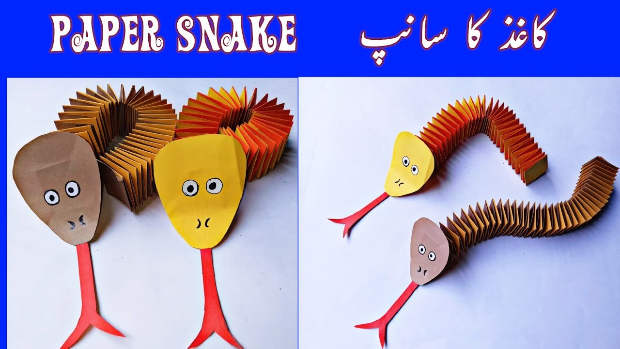 Paper snake|kids craft|Easy paper craft|Rose Creation