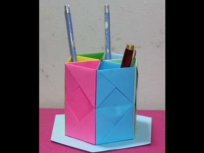 Pencil-case Paper folding origami tutorial 2023