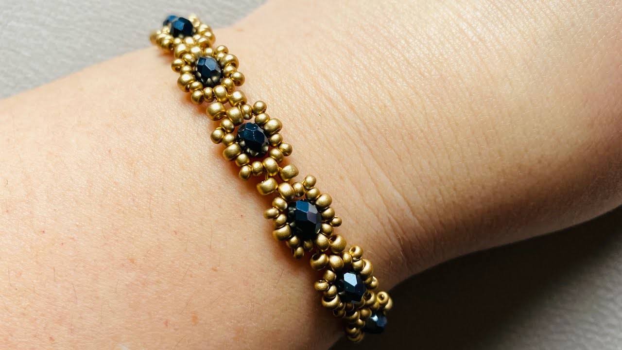 Perlenarmband Tutorial. beaded bracelet DIY. making Jewelry