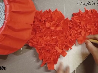 Room decorations craft | Heart beautiful craft tutorial