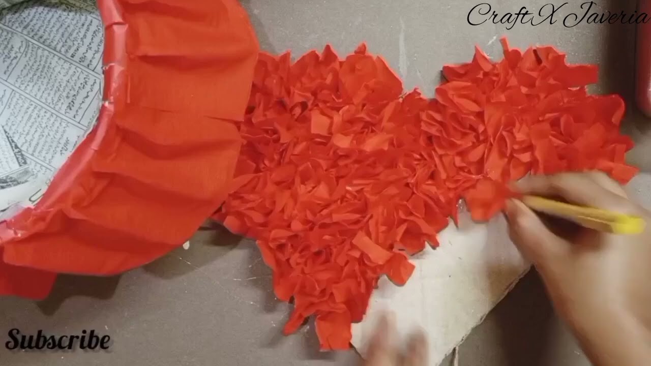 Room decorations craft | Heart beautiful craft tutorial