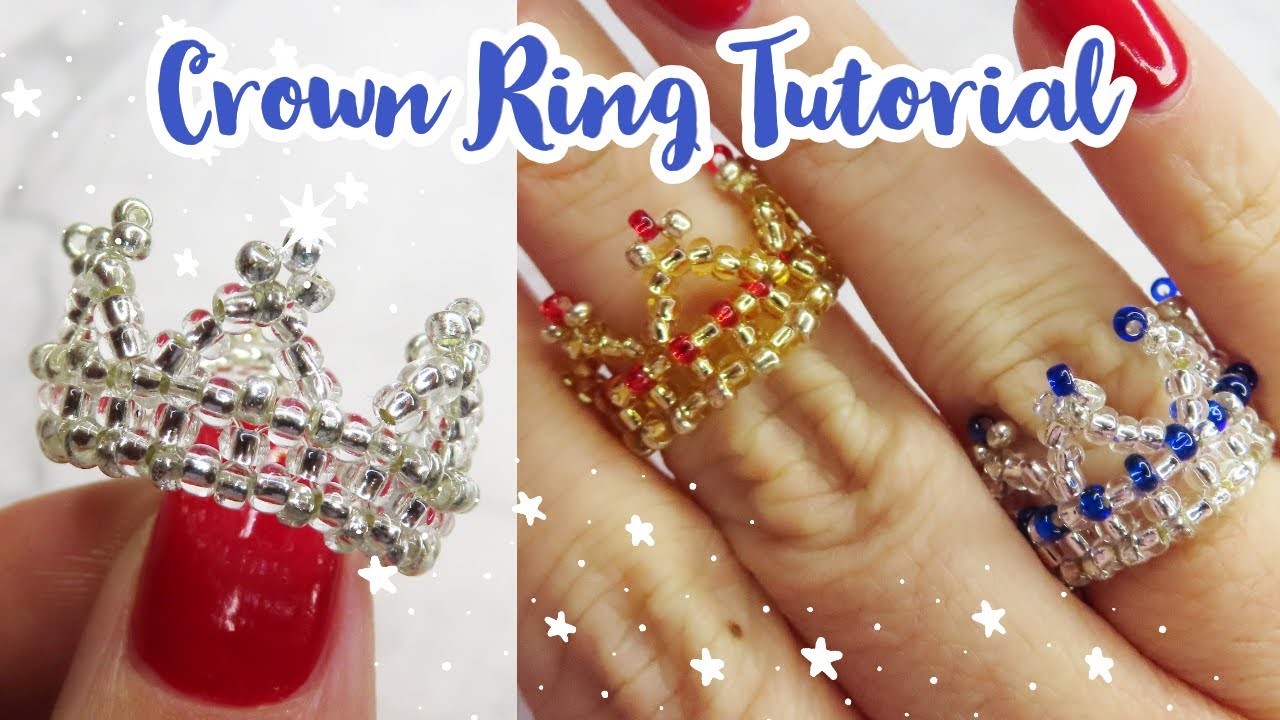 Seed Bead Crown Ring Tutorial | DIY Jewelry Making