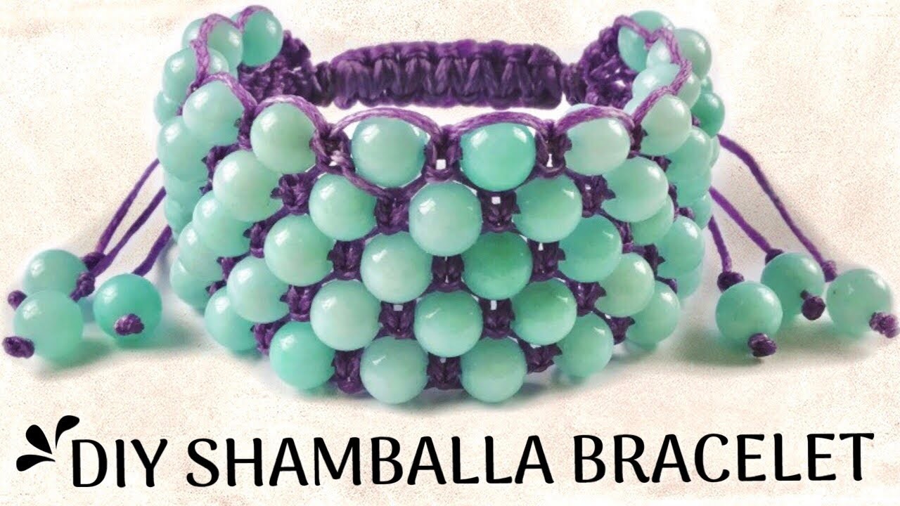 Shamballa Bracelet Tutorial, DIY Bracelet, 5 Strand Shamballa, Beaded ...