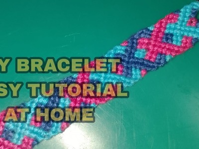 STEP BY STEP TUTORIAL diy bracelet how to make it at home#macrame #chevron #diy @alzdiytv