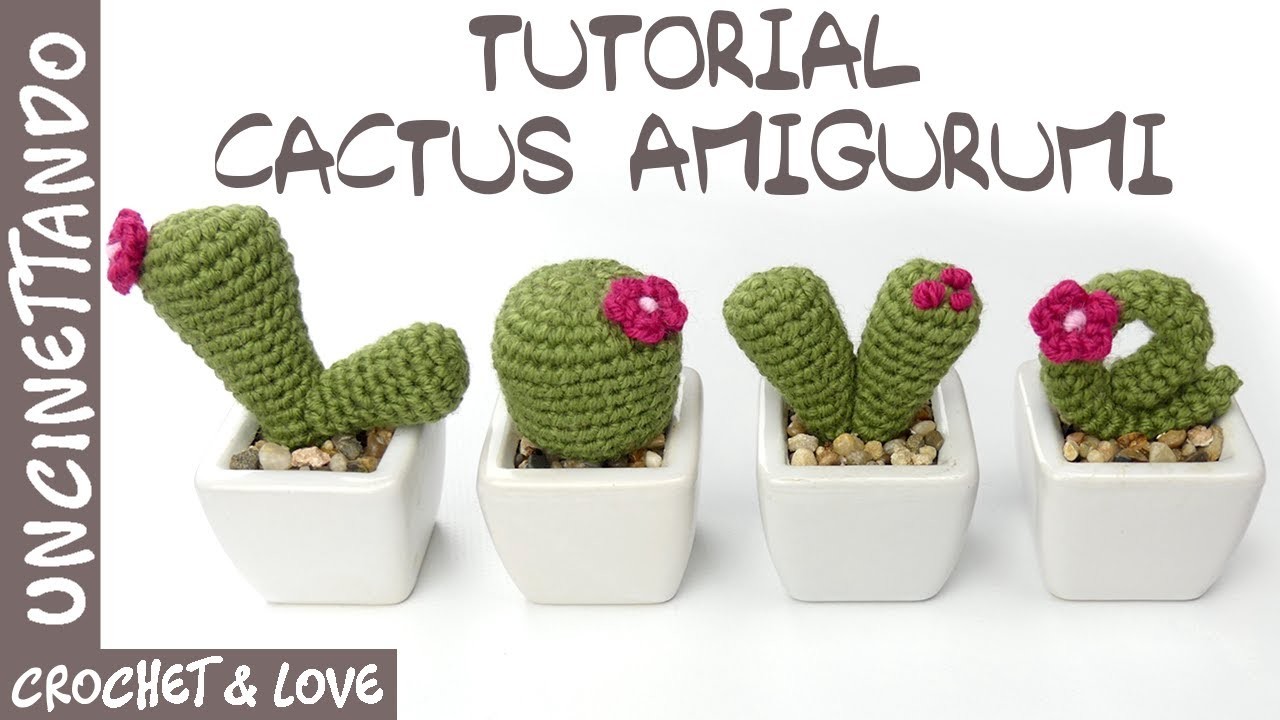 Tutorial Passo a Passo - Cactus Love Amigurumi