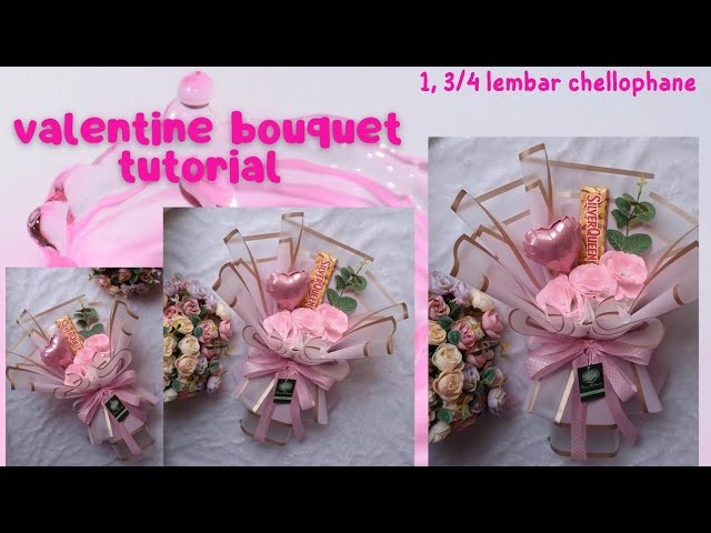 Valentine bouquet tutorials - gembul irit kertas