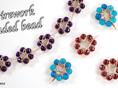 Wirework beaded bead tutorial