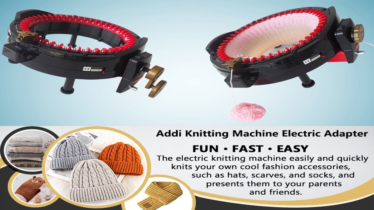 Aidiler electric adapter operation video How to Quick Knit a Hat with an Adapter on Addi