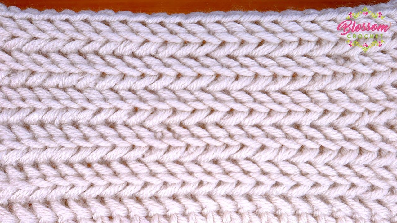 Beautiful crochet stitch! Herringbone Double. single. 2 row repeat! ????????