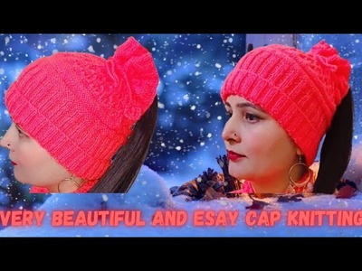 Cap Design 2023 | Ladies Woolen Cap Tutorial | Cap Knitting Design | Cap For Beginners