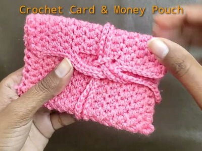 Crochet Money Pouch.Clutch - Crochet Card Holder.Wallet - How to Crochet Coin Purse.Clutch.Wallet