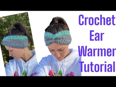 CROCHET TUTORIAL | Easy Crochet Headband | Crochet ear warmer
