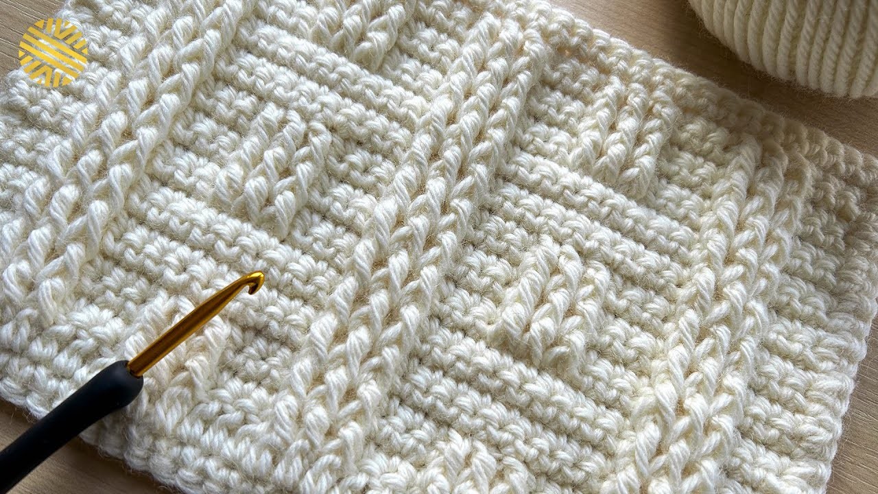 EASY Crochet Pattern for BEGINNERS! ???? ???? GORGEOUS Crochet Stitch for Blankets, Cardigans and Bags